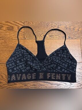 Savage x Fenty Women's Black Forever Savage Bralette Size Medium EUC